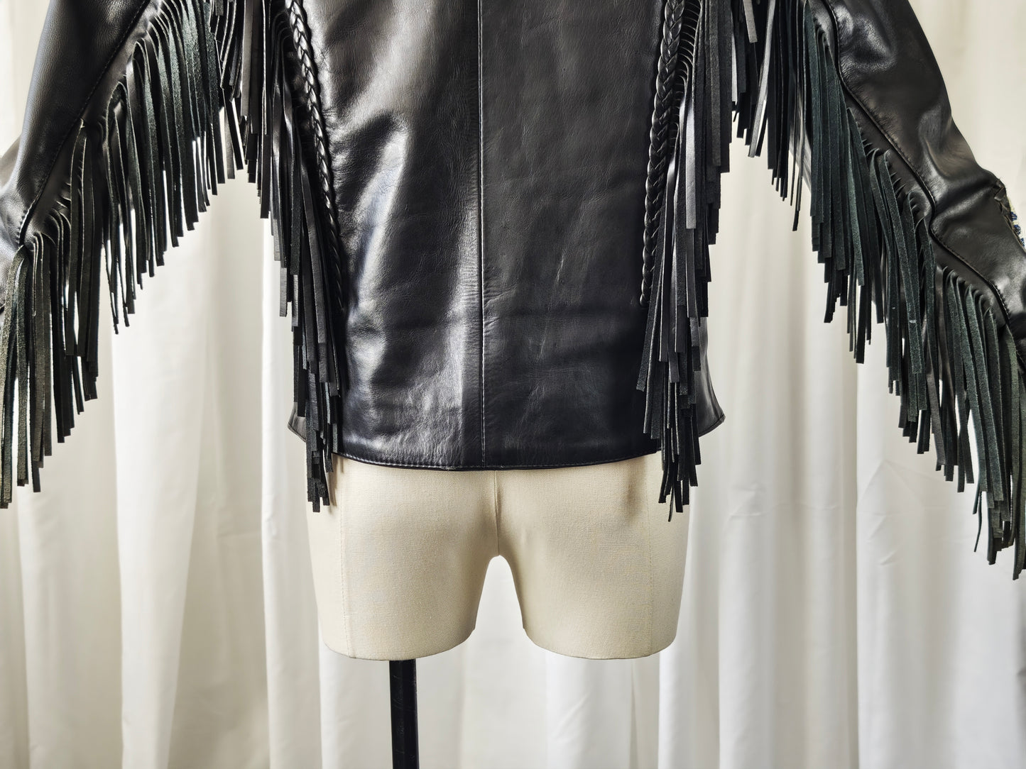 Native fringe jacket - S