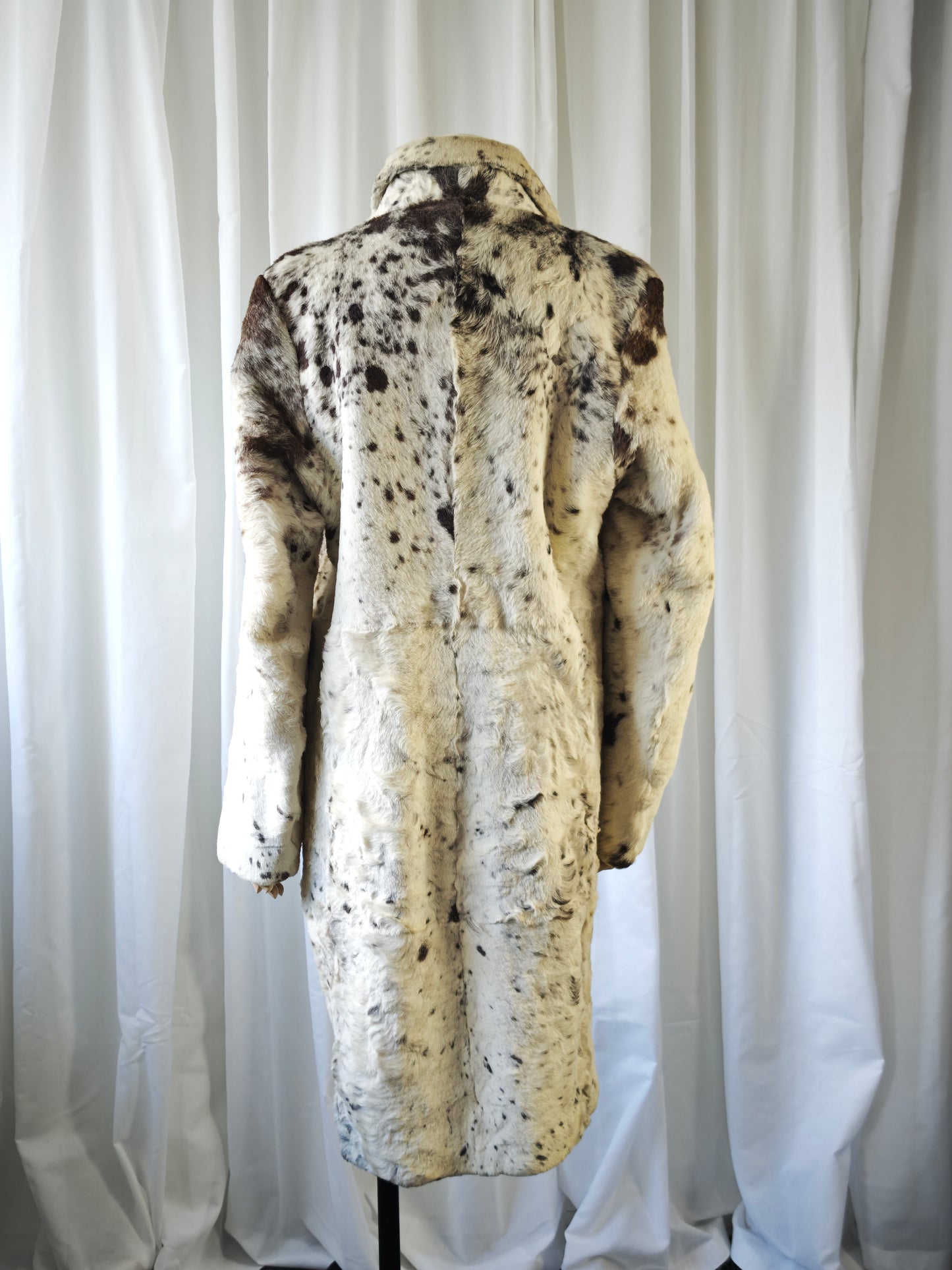 Cow print pony hair coat - M