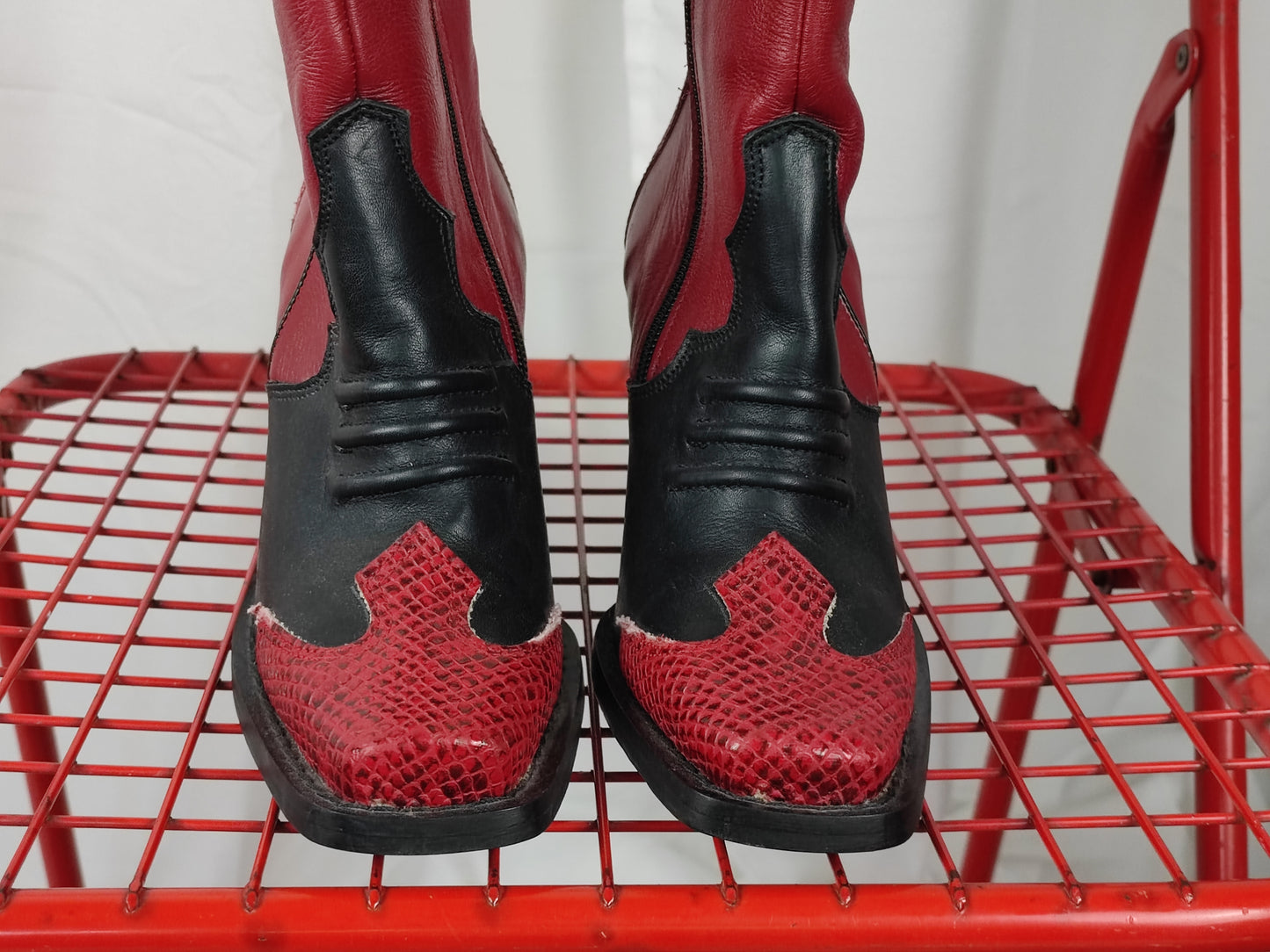 Burgundy boots - 36