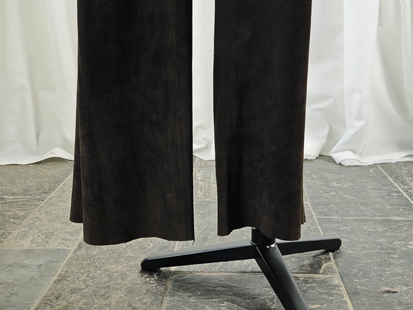 Chocolate brown suède trouser - XL/XXL