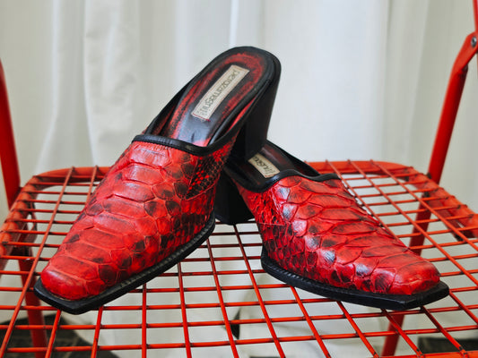 Genuine python mules - 38