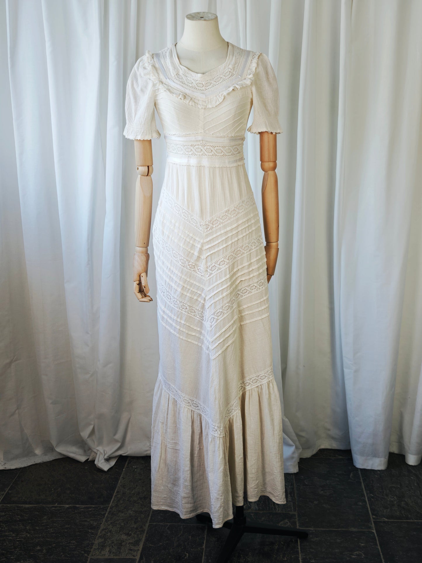 1970s cotton gauze dress