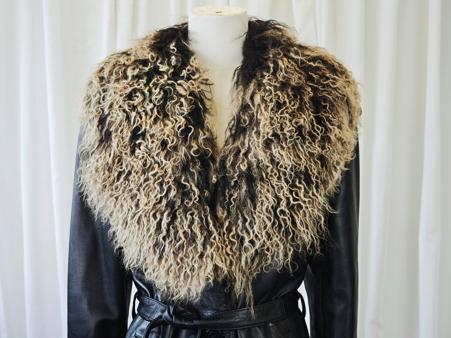 Leather trench